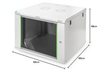 Digitus DN-19 07U-6/6-EC 19inch-wandkast (b x h x d) 600 x 416.2 x 600 mm 7 HE Grijs-wit (RAL 7035) - thumbnail