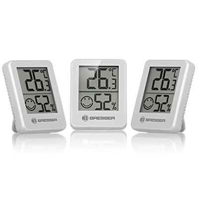 BRESSER ClimaTemp Hygro Indicator Set van 6 Thermo-/Hygrometers (wit)