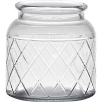 Hakbijl Glass Brussel vaas glas met motief ø10xh10,5cm - thumbnail