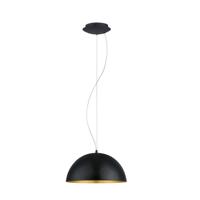 Eglo HanglampGaetano 1 38cm zwart - goud - 94935 - thumbnail