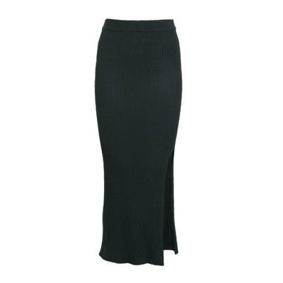 SisterS Point ribgebreide rok zwart