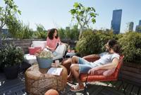 Elho schaal loft urban 35cm blauw - thumbnail