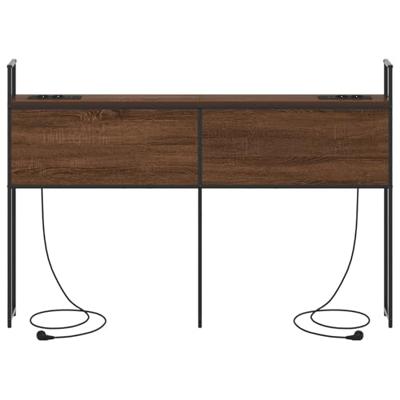 Opberghoofdbord bruin eikenkleur 140 cm Bewerkt hout Opberghoofdbord bruin eikenkleur 140 cm Bewerkt hout