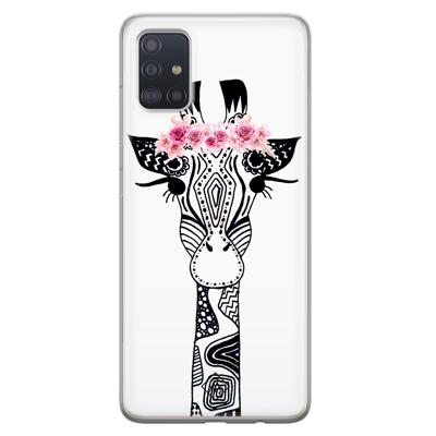 Samsung Galaxy A51 siliconen hoesje - Giraffe Samsung Galaxy A51 siliconen hoesje - Giraffe