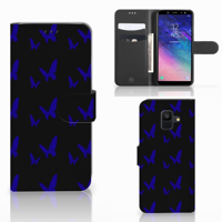 Samsung Galaxy A6 2018 Telefoon Hoesje Vlinder Patroon - thumbnail