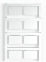 Weidmüller 1713740000 SM 27/18 NEUTRAL SI Apparaatmarkering Montagemethode: Plakken Markeringsvlak: 18 x 27 mm Zilver Aantal markeringen: 80 80 stuk(s) - thumbnail