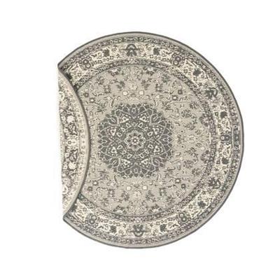 Tapeso Rond Vintage buitenkleed - Flip Agnes grijs - 200 cm rond