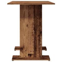 Eettafel 110x60x75 cm bewerkt hout oud houtkleurig - thumbnail