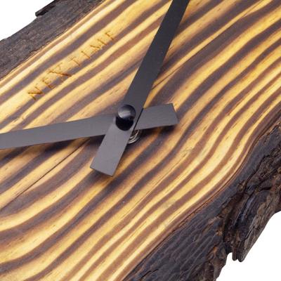 NeXtime NE-3263BR Forest Large Wandklok 45 cm Hout/Zwart