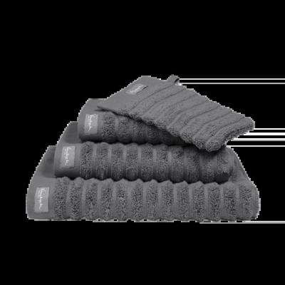 Vandyck Vandyck Home Towel Wave gastendoekje 40x60 Dark Grey