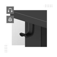 Elektrisch bureau MA-Leader 7.6 Zwart - thumbnail