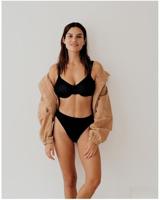 Hedona - kanten bikini slip dames - Kanten dames ondergoed - zwarte onderbroek - thumbnail