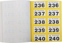 Pukka Pad genummerde loterij- en garderobetickets 1-500 - thumbnail