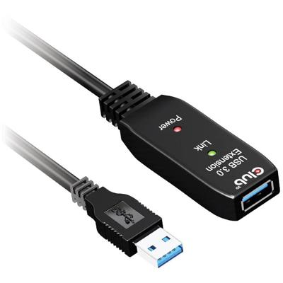club3D CAC-1404 USB-kabel USB 3.2 Gen1 USB-A stekker 5.00 m Zwart