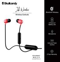 Skullcandy Jib Headset In-ear, Neckband Zwart, Rood - thumbnail