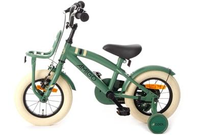 AMIGO 2Cool 12 Inch Jongens Terugtraprem Groen AMIGO 2Cool 12 Inch Jongens Terugtraprem Groen