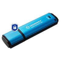 Kingston IronKey Vault Privacy 50 Series USB-stick 64 GB Blauw IKVP50C/64GB USB-C - thumbnail