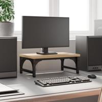 VidaXL Monitorstandaard 37x23x14 cm bewerkt hout sonoma eikenkleurig - thumbnail
