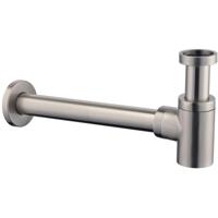 Wiesbaden Star Sifon Laag 5/4" x 32mm Geborsteld Staal - thumbnail