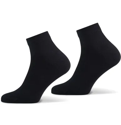 2-paar Bamboe quarter sokken - Halfhoge zachte bamboe sokken voor dames en heren