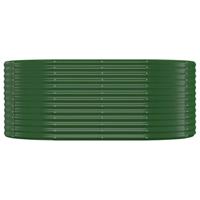 Plantenbak 175x100x68 cm gepoedercoat staal groen - thumbnail
