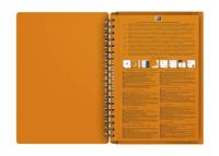 Oxford INTERNATIONAL meetingbook connect, stevige kartonnen kaft oranje, 160 bladzijden,ft B5, gelijnd - thumbnail
