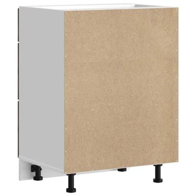 Keuken onderkast Lucca bewerkt hout gerookt eikenkleurig