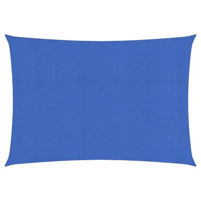 VidaXL Zonnezeil 160 g/m² 2x4 m hdpe blauw