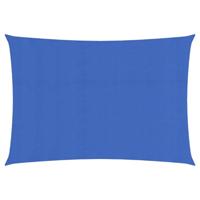 VidaXL Zonnezeil 160 g/m² 2x4 m hdpe blauw - thumbnail