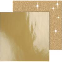 Vivi Gade Design papier, vel 30,5x30,5 cm, 120+128 gr, goud, 2 vel/ 1 doos - thumbnail