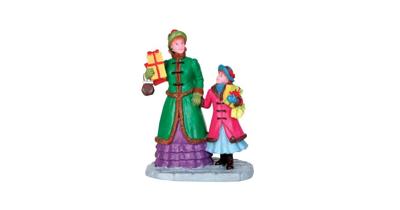 Lemax christmas shopping kerstdorp figuur type 2 Caddington Village 2014
