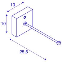 SLV FITU 1004682 Wandhouder Zwart - thumbnail