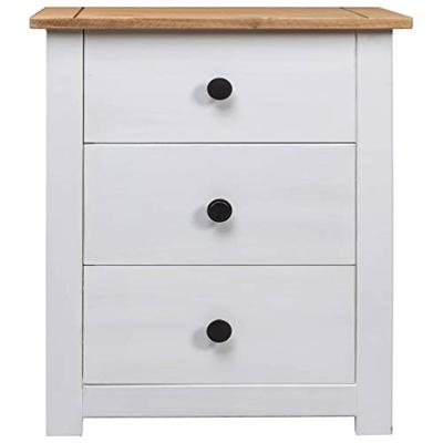 Nachtkastje Panama Range 46x40x57 cm grenenhout wit