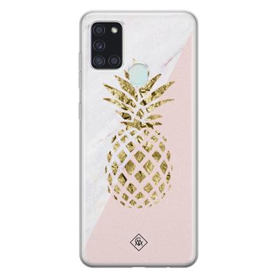 Samsung Galaxy A21s siliconen hoesje - Ananas Samsung Galaxy A21s siliconen hoesje - Ananas