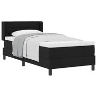 Boxspringbed met matras met matras Zwart 90 x 200 cm - thumbnail