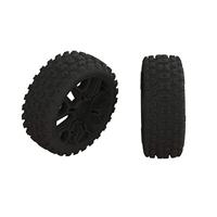 Arrma Dboots 2HO Tire Set Glued Gun Metal (2) (ARA550088) - thumbnail