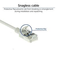 ACT DC7000 LSZH U/FTP CAT6A Datacenter Slimline Patchkabel Snagless | RJ45 Connectoren | Grijs | 50 cm - thumbnail