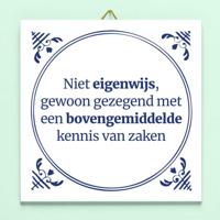 Tegeltje Niet eigenwijs - thumbnail