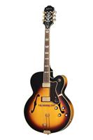 Epiphone Original Collection Broadway Vintage Sunburst semi-akoestische gitaar met premium gigbag - thumbnail