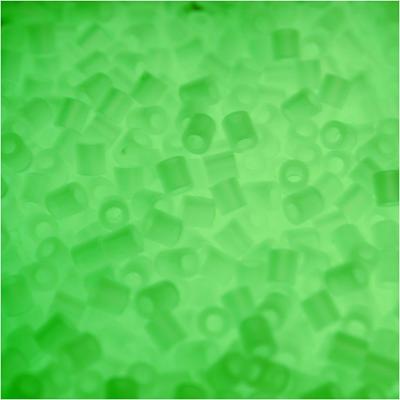 NABBI Strijkkralen, afm 5x5 mm, gatgrootte 2,5 mm, medium, lichtgevend, 1100 stuk/ 1 doos