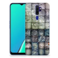 Silicone Back Cover OPPO A5 2020 Spijkerbroeken - thumbnail