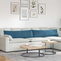VidaXL Sofa kussens 2 stuks blauw 145 x 40 cm cordstof - thumbnail