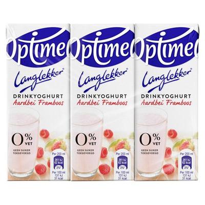 Drinkyoghurt optimel ll aardbei framboos 20cl | 5 stuks