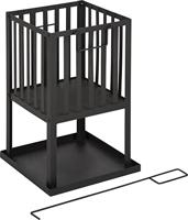 Stalen Vuurkorf vierkant 32 x 32 cm - thumbnail