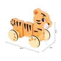 SAFARI tijger trekdier baby SMALL FOOT sinaasappel - thumbnail