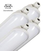 4 PACK -LED's Light Pro TL armatuur compleet 60 cm - Koppelbaar - IP65 Waterdicht - 2400 lm - 15W - 160lm/w - thumbnail