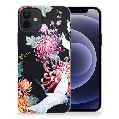 iPhone 12 | 12 Pro (6.1") | TPU Hoesje | Bird Flowers