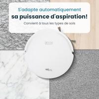 EZICLEAN All In One Z12 Ultra - Aangesloten robotstofzuiger en dweil met ledigingsbasis - 270 min - 14,4 V - 1,8 L - Wit - thumbnail