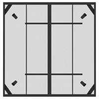 5-delige Tuinset metaalgaas antracietkleurig - thumbnail