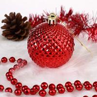 Kerstboom decoraties - Set van 66 - rood - thumbnail
